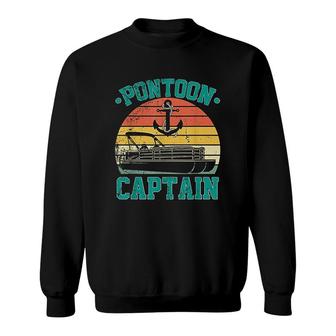 Pontoon Captain Funny Boaters Or Boat Driving Lovers Gift Sweatshirt - Thegiftio UK