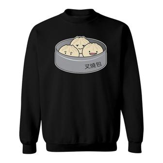Pork Bun Dim Sum Chinese Breakfast Steamed Bbq Buns Sweatshirt | Mazezy