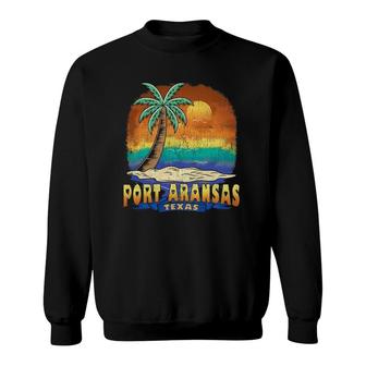 Port Aransas Texas Vintage Distressed Souvenir Sweatshirt | Mazezy