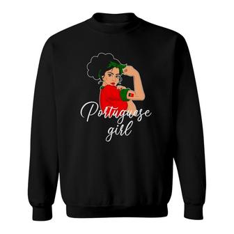 Portuguese Girl, Portuguese Women Sweatshirt | Mazezy