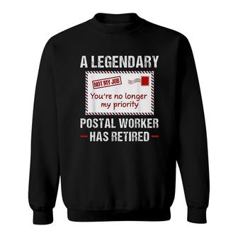 Postal Worker Retired Postman Retirement Carrier Mail Sweatshirt - Thegiftio UK