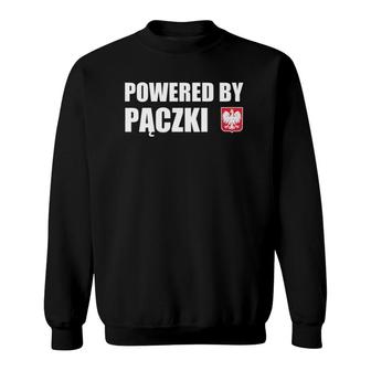 Powered By Paczki Polish Doughnut Funny Sweatshirt | Mazezy