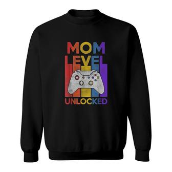 Pregnancy Announcement Mom Level Unlocked Soon To Be Mother Sweatshirt - Thegiftio UK