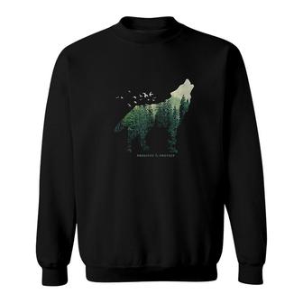 Preserve & Protect Vintage National Park Wolf Gift Sweatshirt - Thegiftio UK