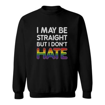 Pride Parade Gay Lesbian Lgbt Rainbow No Hate Flag Sweatshirt - Thegiftio UK