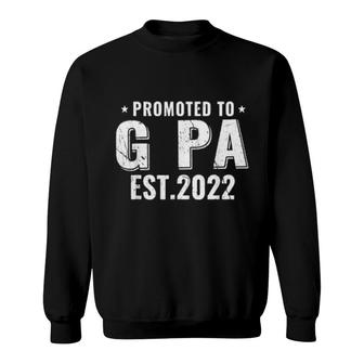 Promoted To G Pa 2022 Grandpa Sweatshirt | Mazezy