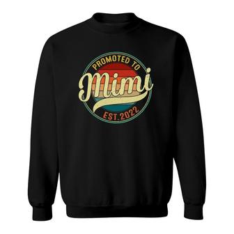 Promoted To Mimi Est 2022 Soon To Be Pregnancy Announce Sweatshirt | Mazezy