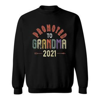 Promoted To Soon To Be Grandma 2021 Sweatshirt | Mazezy