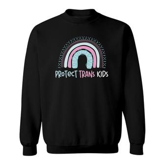 Protect Trans Kids Pullover Lgbt Rainbow Sweatshirt | Mazezy CA