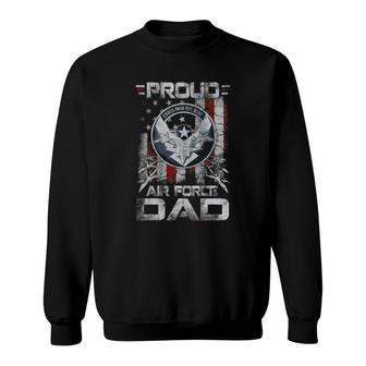 Proud Air Force Dad Military Family Father's Day Sweatshirt | Mazezy