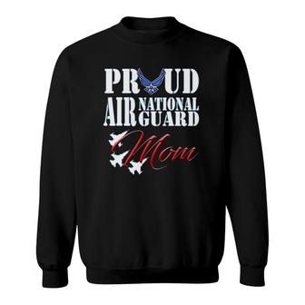 Proud Air National Guard Mom Air Force Mothers Day Sweatshirt | Mazezy