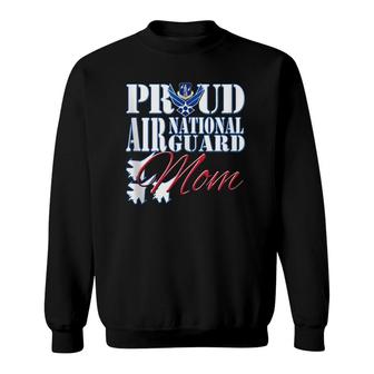 Proud Air National Guard Mom Usa Military Mothers Day Women Sweatshirt | Mazezy