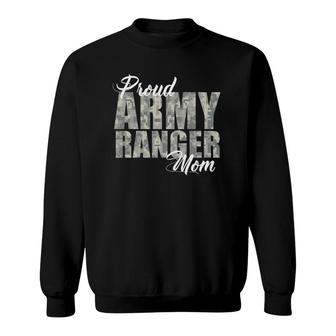 Proud Army Ranger Mom Camouflage Print Sweatshirt | Mazezy