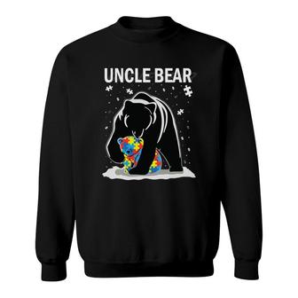 Proud Autim Uncle Bear Sweatshirt | Mazezy