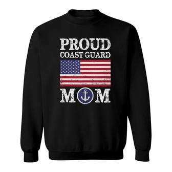 Proud Coast Guard Mom Mother's Day Sweatshirt | Mazezy