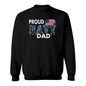 Proud Dad Of A Navy Sailor Sweatshirt | Mazezy