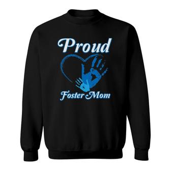Proud Foster Mom Family National Foster Care Month Sweatshirt | Mazezy DE