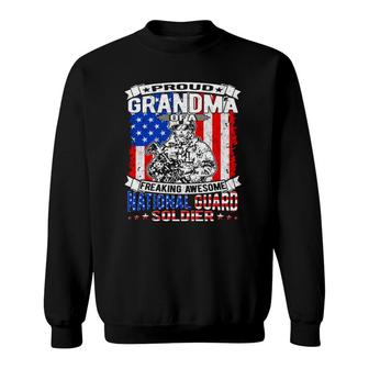 Proud Grandma Of A National Guard Soldier Army Grandmother Sweatshirt | Mazezy