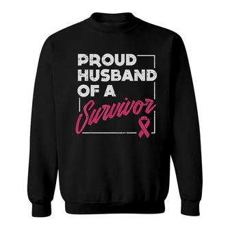 Proud Husband Of Survivor Awareness Gift Sweatshirt | Mazezy CA