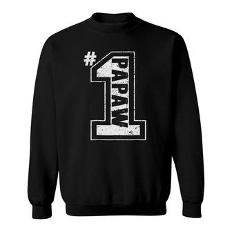 Proud Number One Papaw Father's Day Gifts For Men Dad Sweatshirt | Mazezy