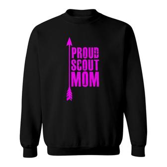 Proud Scout Mom Mother Boy Girl Sweatshirt | Mazezy