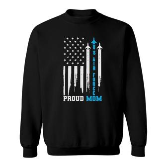 Proud Us Air Force Mom Rocket America Flag Mother's Day Gift Sweatshirt | Mazezy