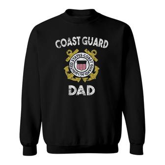 Proud Us Coast Guard Dad Military Pride Sweatshirt | Mazezy