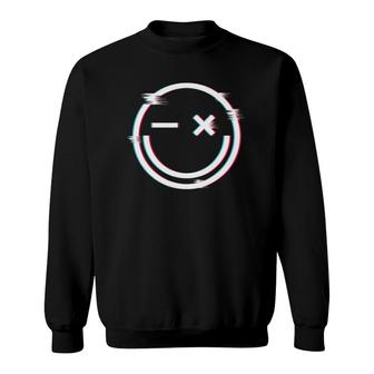 Psychedelic Smiley Face Smile Icon Sweatshirt | Mazezy
