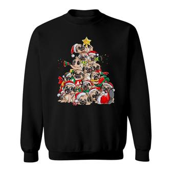 Pug Christmas Tree Sweatshirt | Mazezy