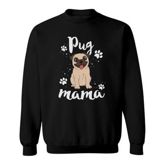 Pug Mama Gift For Women Mother Mom Dog Lover Owner Galaxy Sweatshirt | Mazezy