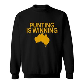 Punting Is Winning Australia Map Sweatshirt | Mazezy