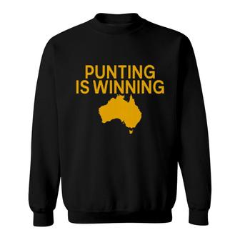 Punting Is Winning Tory Taylor Australia Map Sweatshirt | Mazezy