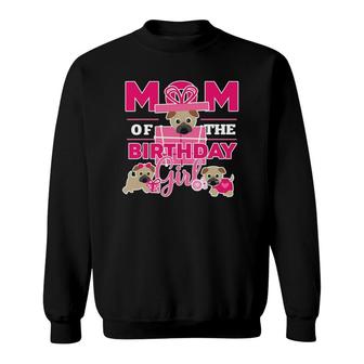 Puppy Adoption Theme Mom Of Birthday Girl Sweatshirt | Mazezy