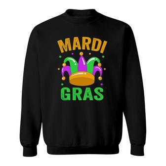 Purple Mardi Gras For Women Men Mardi Gras Kids Sweatshirt | Mazezy
