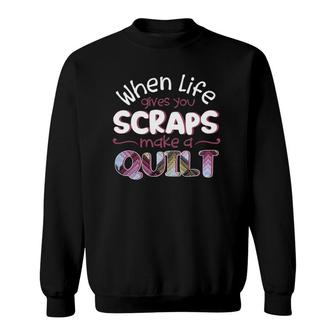 Quilting Sewers Fabric Quilt Quilter Sewing Sweatshirt | Mazezy