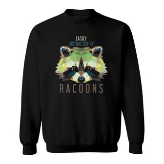 Raccoon Zoo Keeper Trash Panda Racoon Sweatshirt | Mazezy