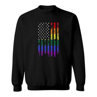 Rainbow Flag Gay Pride Sweatshirt | Mazezy