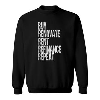 Real Estate Investing Buy Hold Rental Property Investor Gift Sweatshirt | Mazezy