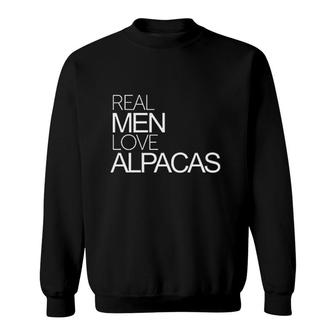 Real Men Love Alpacas Bold Sweatshirt | Mazezy