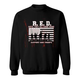 Red Friday Remember Everyone Deployed Sweatshirt | Mazezy