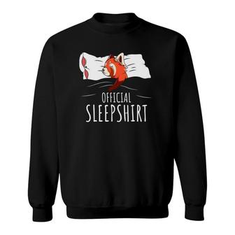 Red Panda Official Sleep Funny Panda Sweatshirt | Mazezy