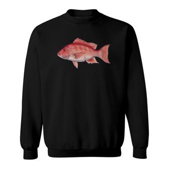Red Snapper Red Snapper Fishing Sweatshirt | Mazezy
