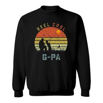 Reel Cool G-Pa Fishing Grandpa Gifts Father's Day Fisherman Sweatshirt | Mazezy