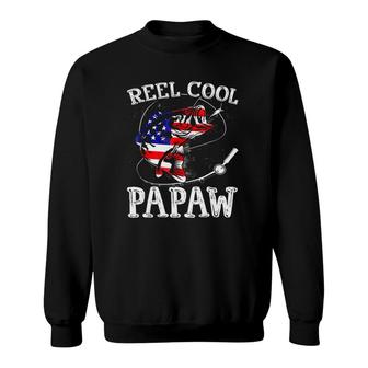 Reel Cool Papawfunny 4Th July Usa Flag Fishing Gifts Sweatshirt | Mazezy CA
