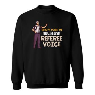 Referee Ref Gift Whistle Women Kids Soccer Sweatshirt | Mazezy