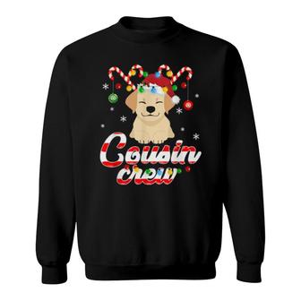 Reindeer Candy Dog Cousin Crew Lights Xmas Sweatshirt | Mazezy