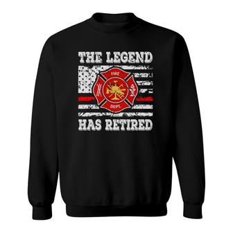 Retired Fireman 911 Rescue Retirement Gift Firefighter Sweatshirt | Mazezy