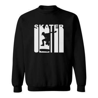 Retro 1970's Skater Skateboarding Sweatshirt | Mazezy