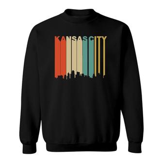Retro 1970'S Style Kansas City Kansas Skyline Sweatshirt | Mazezy