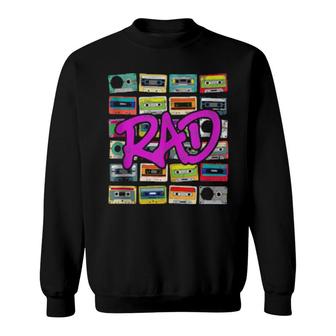 Retro 80S Totally Rad 1980S Cassette Vintage Eighties Sweatshirt | Mazezy